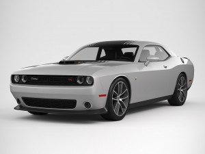 dodge challenger 392 hemi scat pack shaker 2016 3D Модель