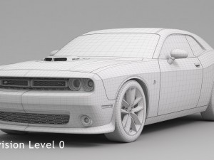 dodge challenger 392 hemi scat pack shaker 2016 Modelo 3D
