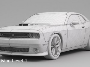 dodge challenger 392 hemi scat pack shaker 2016 Modelo 3D