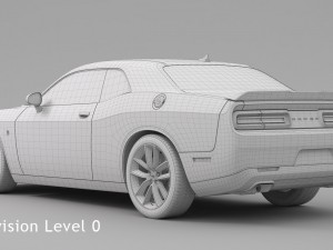 dodge challenger 392 hemi scat pack shaker 2016 Modelo 3D