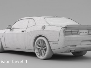 dodge challenger 392 hemi scat pack shaker 2016 Modelo 3D