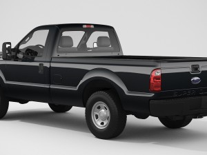 Super Duty 2016 F250 XL Regular Cab Model 3D