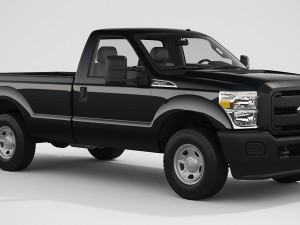 Super Duty 2016 F250 XL Regular Cab Model 3D
