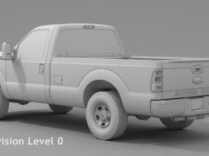 Super Duty 2016 F250 XL Regular Cab 3D Model