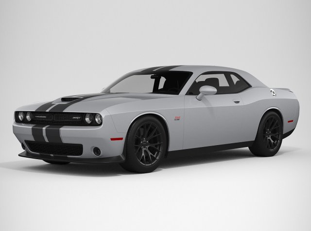 dodge challenger srt 392 2016 Modelo 3D .c4d .max .obj .3ds .fbx .stl .blend 