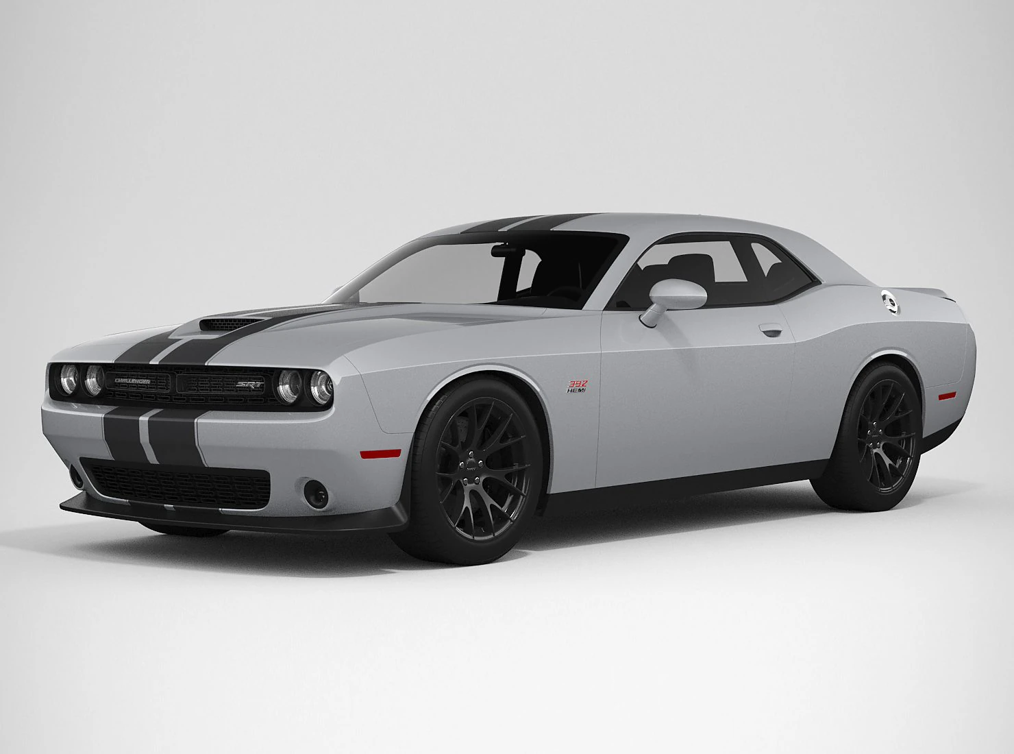 dodge challenger srt 392 2016 3D Model .c4d .max .obj .3ds .fbx .stl .blend