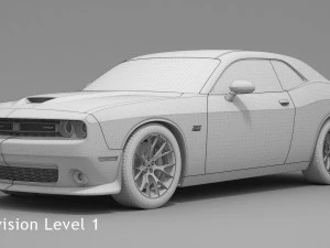 dodge challenger srt 392 2016 3D Model