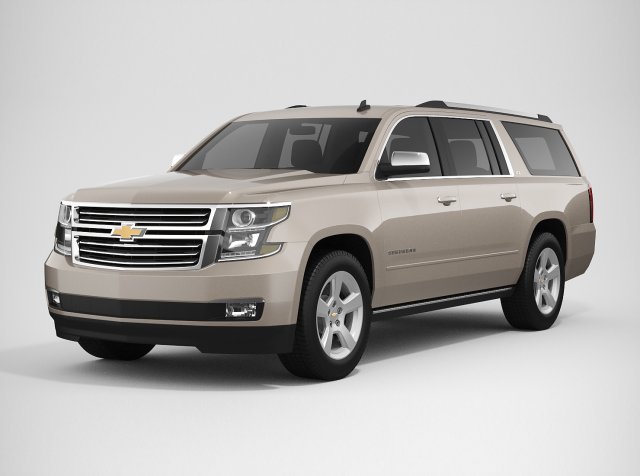 chevrolet suburban 2016 3D Model .c4d .max .obj .3ds .fbx .stl .blend 