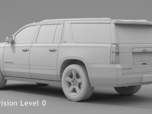 chevrolet suburban 2016 3D Model