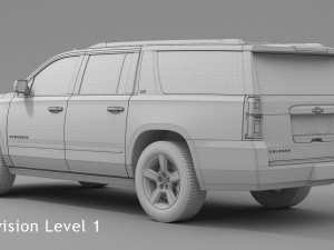 chevrolet suburban 2016 3D Model