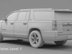 chevrolet suburban 2016 3D Model