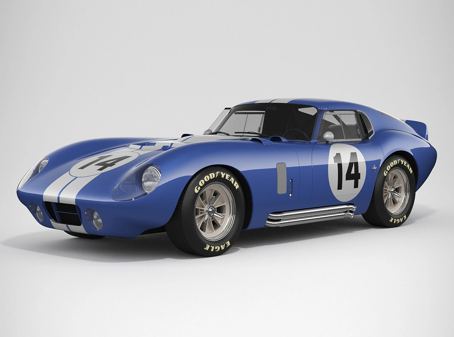 shelby daytona cobra 1964 3D Model .c4d .max .obj .3ds .fbx .stl .blend 