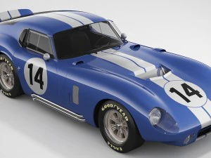 shelby daytona cobra 1964 3D Model