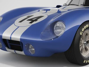 shelby daytona cobra 1964 3D Model