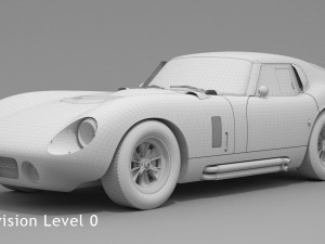 shelby daytona cobra 1964 3D Модель