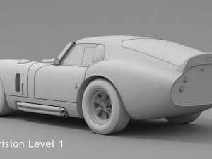 shelby daytona cobra 1964 3D Модель