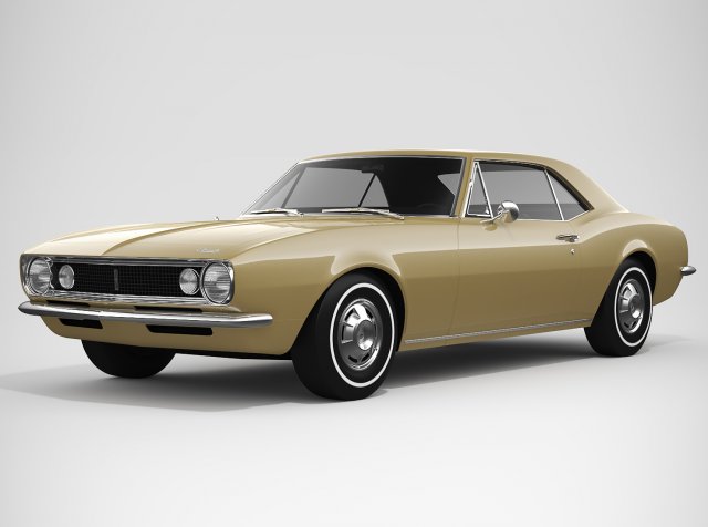 chevrolet camaro 1967 Modello 3D .c4d .max .obj .3ds .fbx .stl .blend 