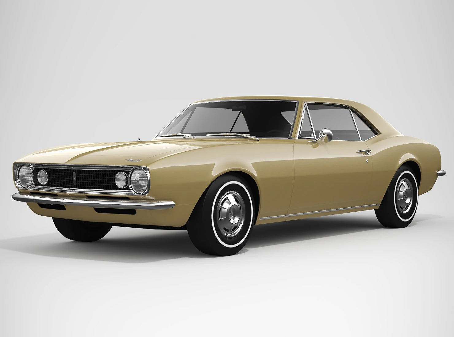 chevrolet camaro 1967 3D Model .c4d .max .obj .3ds .fbx .stl .blend