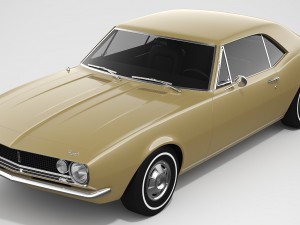 chevrolet camaro 1967 Modello 3D