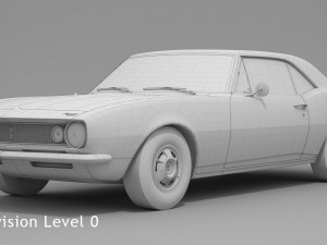 chevrolet camaro 1967 Modello 3D