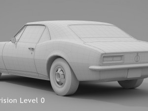 chevrolet camaro 1967 Modello 3D