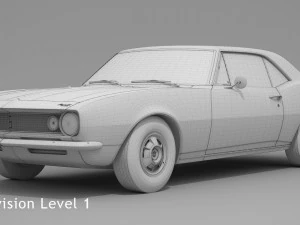 chevrolet camaro 1967 3D Model