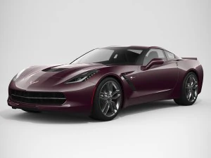 chevrolet corvette płaszczka 2017 Model 3D