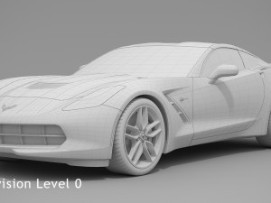 chevrolet corvette stingray 2017 Modèle 3D