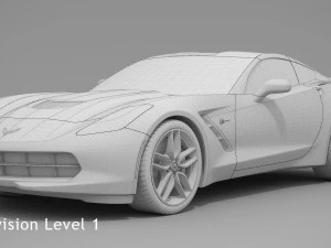 chevrolet corvette stingray 2017 3D Model