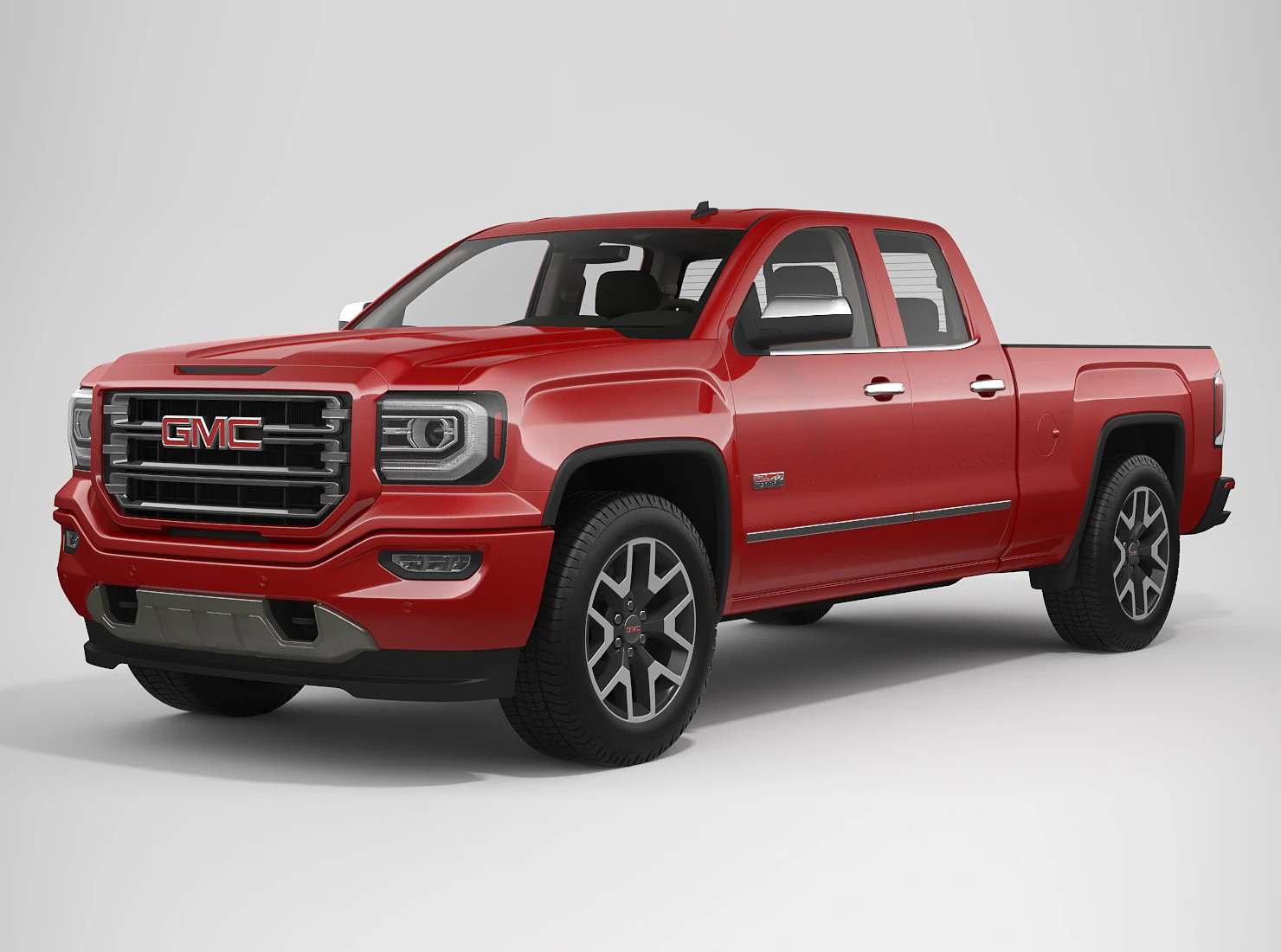 2017 gmc sierra 1500 double cab all terrain 3D Model .c4d .max .obj .3ds .fbx .stl .blend 