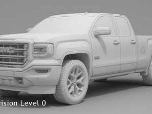 2017 gmc sierra 1500 double cab all terrain 3D Model