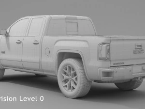 2017 gmc sierra 1500 double cab all terrain 3D Model