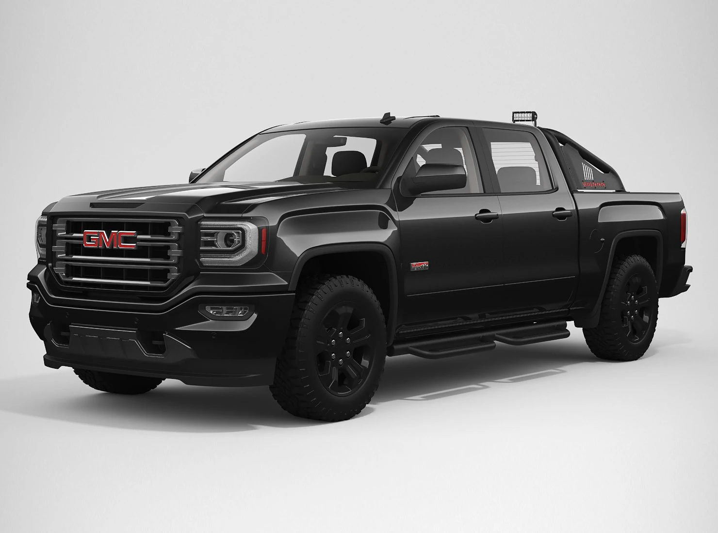 2017 gmc sierra 1500 crew cab all terrain x 3D Model .c4d .max .obj .3ds .fbx .stl .blend 