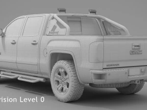 2017 gmc sierra 1500 crew cab all terrain x 3D Model