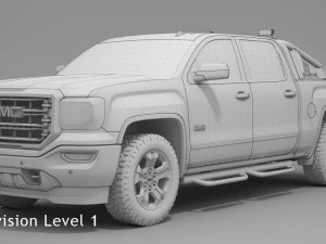 2017 gmc sierra 1500 crew cab all terrain x 3D Model