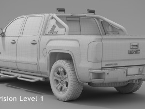 2017 gmc sierra 1500 crew cab all terrain x Model 3D