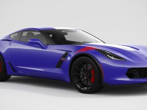 chevrolet corvette grand sport 2017 3D मॉडल