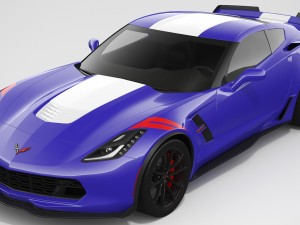 chevrolet corvette grand sport 2017 3D मॉडल