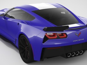 chevrolet corvette grand sport 2017 3D मॉडल