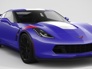 chevrolet corvette grand sport 2017 3D मॉडल
