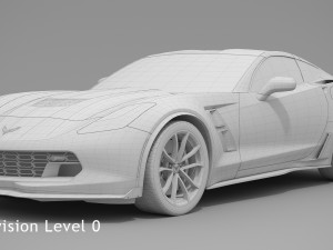chevrolet corvette grand sport 2017 3D मॉडल