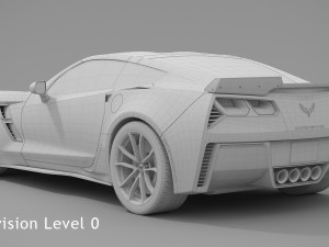 chevrolet corvette grand sport 2017 3D मॉडल