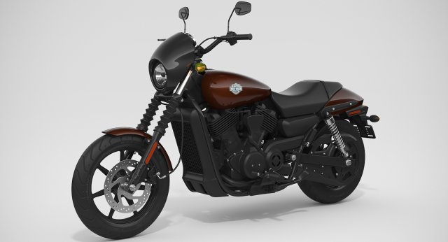 harley-davidson street 500 2017 3D 模型 .c4d .max .obj .3ds .fbx .stl .blend 