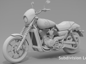 harley-davidson street 500 2017 3D 模型