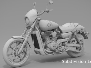 harley-davidson street 500 2017 3D 模型