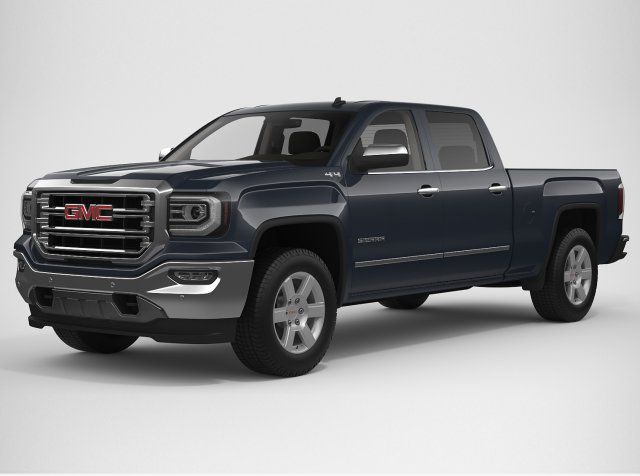 2018 gmc sierra 1500 crew cab 3Dモデル .c4d .max .obj .3ds .fbx .stl .blend 