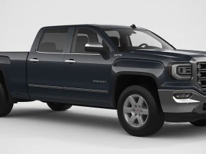 2018 gmc sierra 1500 crew cab 3D Model