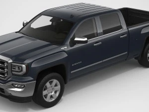 2018 gmc sierra 1500 crew cab 3D Model