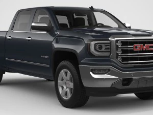 2018 gmc sierra 1500 crew cab 3D Model