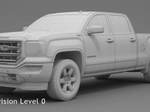 2018 gmc sierra 1500 crew cab 3D Model